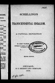 Tapa de Schelling's transcendental idealism