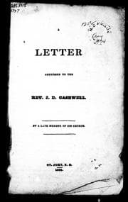Tapa de Letter addressed to the Rev. J.D. Casewell