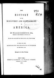 Tapa de The history of the discovery and settlement of America