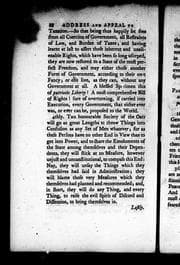 Tapa de An humble address and earnest appeal to those respectable personages in Great-Britain and Ireland