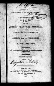 Tapa de An historical, geographical, commercial, and philosophical view of the United States of America