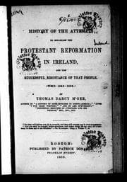Tapa de History of the attempts to establish the Protestant Reformation in Ireland