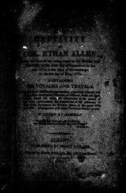 Tapa de A narrative of the captivity of Col. Ethan Allen