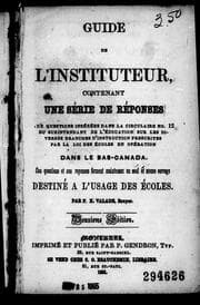 Tapa de Guide de l'instituteur