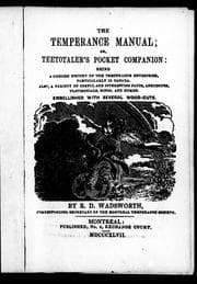 Tapa de The temperance manual, or, Teetotaler's pocket companion