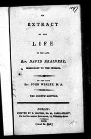 Tapa de An extract of the life of the late Rev. David Brainerd, missionary to the Indians
