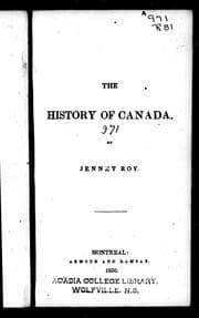 Tapa de The history of Canada
