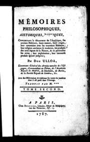 Tapa de Mémoires philosophiques, historiques, physiques