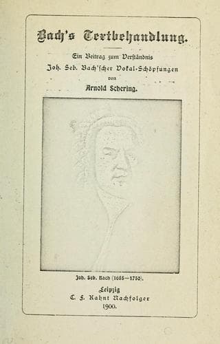 Tapa de Bach's Textbehandlung