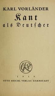 Tapa de Kant als Deutscher