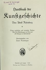 Tapa de Handbuch der Kunstgeschichte