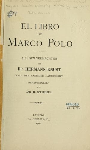 Tapa de El libro de Marco Polo