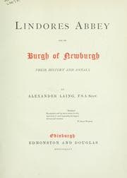Tapa de Lindores Abbey and its Burgh of Newburgh