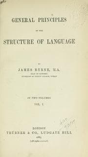 Tapa de General principles of the structure of language