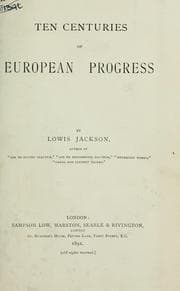 Tapa de Ten centuries of European progress