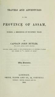 Tapa de Travels and adventures in the province of Assam, during a residence of fourteen years