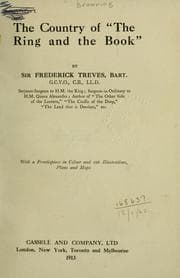 Tapa de The country of The ring and the book
