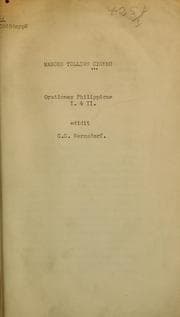 Tapa de [Orationes Philippicae I. [et] II