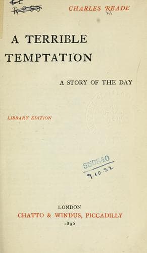 Tapa de A terrible temptation