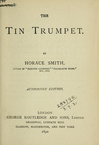 Tapa de The tin trumpet