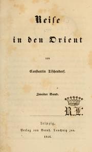 Tapa de Reise in den Orient