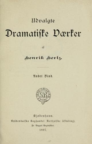 Tapa de Udvalgte dramatiske vaerker
