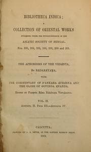 Tapa de Brahmasutram nama Vedantadarśanam