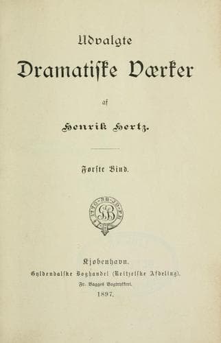 Tapa de Udvalgte dramatiske vaerker
