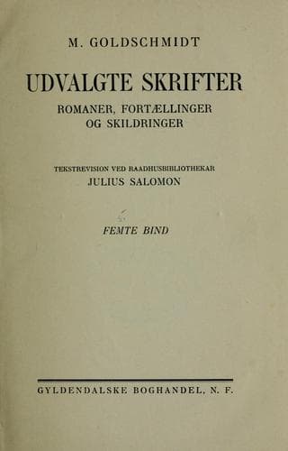 Tapa de Utvalgte skrifter, romaner, fortaellinger og skildringer