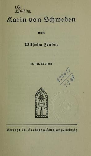 Tapa de Karin von Schweden