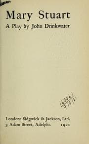 Tapa de Mary Stuart, a play