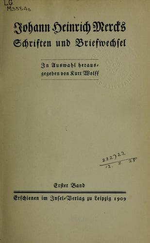 Tapa de Schriften und Briefwechsel