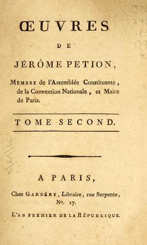 Tapa de Œuvres de Jérôme Petion