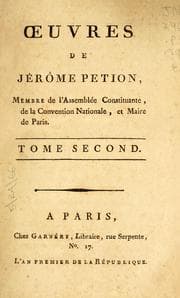 Tapa de Œuvres de Jérôme Petion