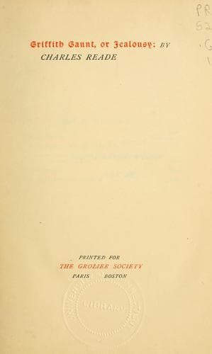 Tapa de Griffith Gaunt