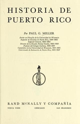 Tapa de Historia de Puerto Rico