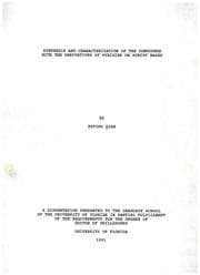 Tapa de Synthesis and characterization of the compounds with the derivatives of pyridine or schiff bases