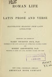 Tapa de Roman life in Latin prose and verse