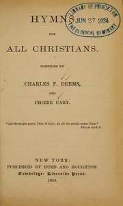 Tapa de Hymns for all Christians