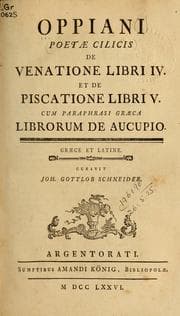 Tapa de De venatione libri IV, et De piscatione libri V