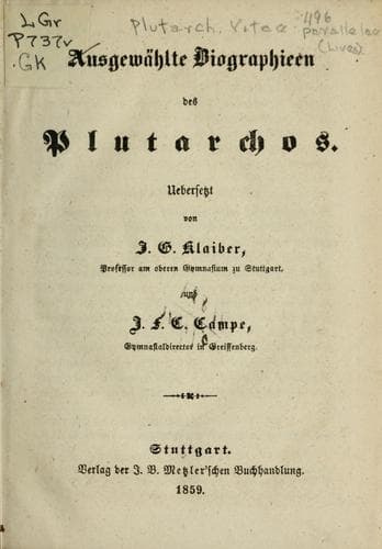 Tapa de Ausgewählte Biographieen