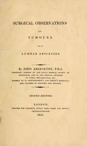 Tapa de Surgical observations on tumours, and on lumbar abscesses
