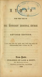 Tapa de Hymns for the use of the Methodist Episcopal Church