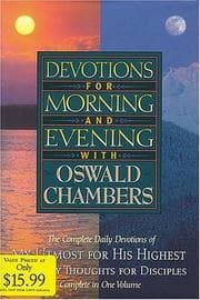 Tapa de Devotions for Morning and Evening with Oswald Chambers