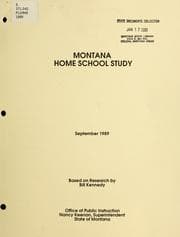 Tapa de Montana home school study