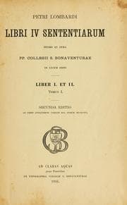 Tapa de Libri IV Sententiarum