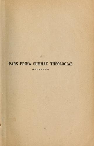 Tapa de Summae theologicae