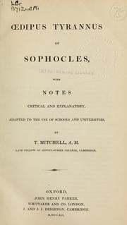 Tapa de Oedipus Tyrannus