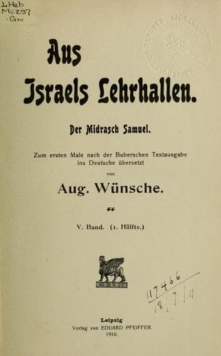 Tapa de Aus Israels Lehrhallen