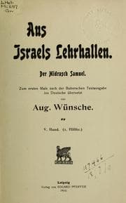 Tapa de Aus Israels Lehrhallen